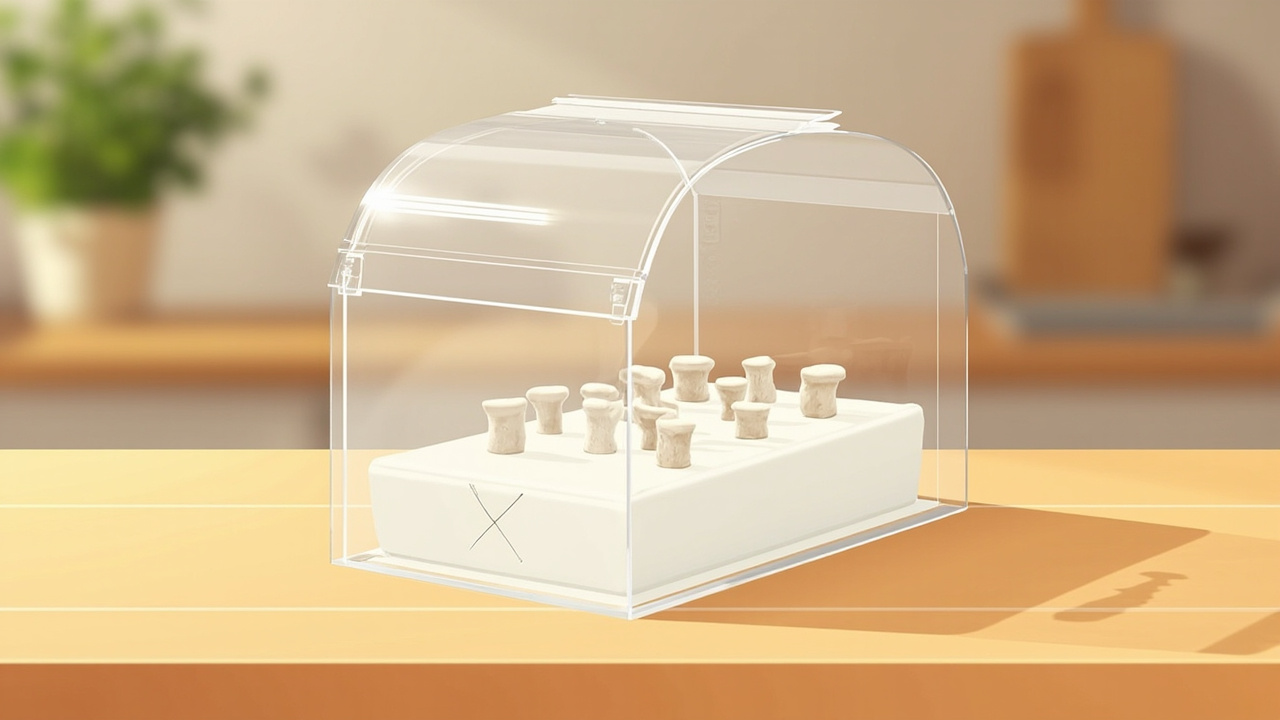 Fruiting Chamber for Gourmet Mushroom Kits (Kitchen-Scale)