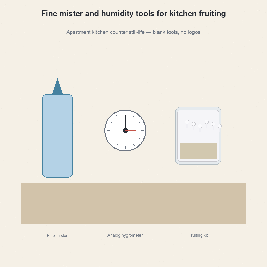 Fine mister hygrometer and IPA roles after blotch