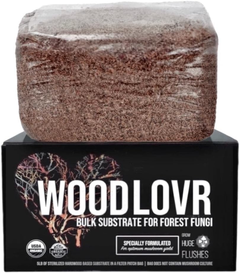 North Spore Organic 'Wood Lovr' Sterile Hardwood Mushroom Substrate, 5 lbs