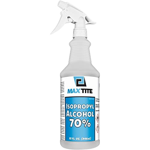 MaxTite 70% Isopropyl Alcohol (32 fl oz) - Includes Heavy-Duty Spray Nozzle