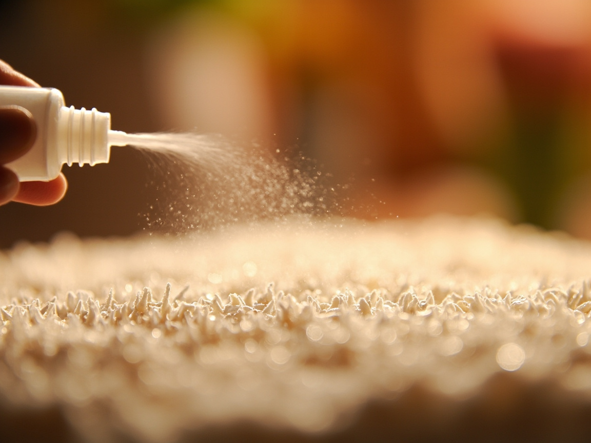 A fine mist being applied to the X-cut opening of an oyster mushroom grow kit